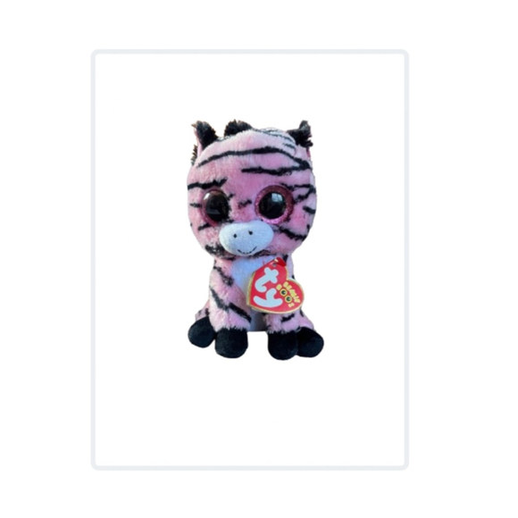 Ty Zebra Stuffed Animal Plush Toy Pink Black - Picture 1 of 6